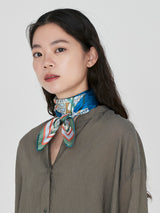 <シルクスカーフ65>コラージュサムウェア