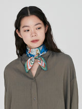 <シルクスカーフ65>コラージュサムウェア