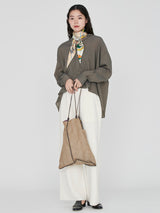 REVERSIBLE PRINT TOTE BAG L / ANTIQUE RECIPE