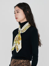 <シルクスカーフ65>アンティークレシピ