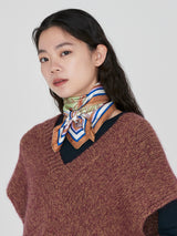 <シルクスカーフ65>コラージュサムウェア