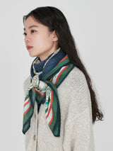 <Wool Silk Stole Herringbone Weave 120> Collage Somewear