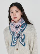 <Wool Silk Stole Herringbone Weave 120> Poster
