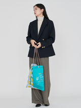 EMBROIDERED PRINT TOTE BAG L / POSTER