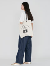 <帆布フレームトートバッグ>お家