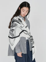 LINEN STOLE 120 / BUBBLE