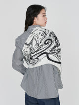 LINEN STOLE 120 / BUBBLE