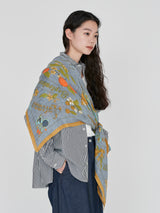 LINEN STOLE 120 / SEASONAL FRUITS