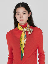 DIAMOND SCARF / COLLAGE ROSE