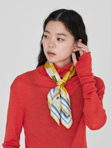 <シルクスカーフ65>コラージュサムウェア