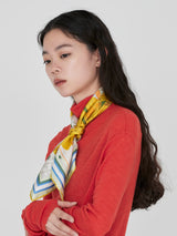 <シルクスカーフ65>コラージュサムウェア