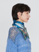 SILK SCARF 88 / COLLAGE SOMEWHERE