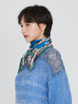 SILK SCARF 88 / COLLAGE SOMEWHERE