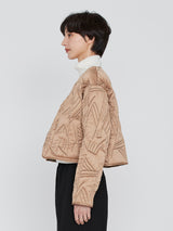 <Quilted Short Jacket> Reversible Tapa