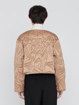 <Quilted Short Jacket> Reversible Tapa
