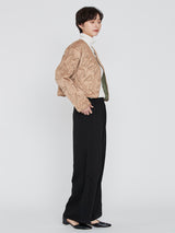 <Quilted Short Jacket> Reversible Tapa