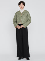 <Quilted Short Jacket> Reversible Tapa