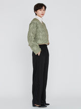 <Quilted Short Jacket> Reversible Tapa