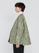 <Quilted Military Jacket> Reversible Mountain