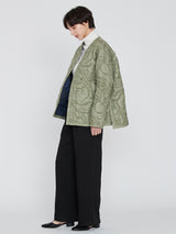 <Quilted Military Jacket> Reversible Mountain