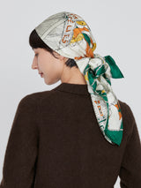 <シルクスカーフ88>モンゴルフィエバルーン