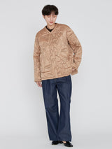 <Quilted Military Jacket> Reversible Tapa