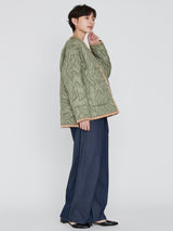 <Quilted Military Jacket> Reversible Tapa