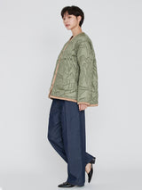 <Quilted Military Jacket> Reversible Tapa