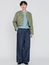 <Quilted Short Jacket> Reversible Mountain