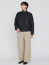 <クルーネックジャケット>リバーシブル レオパードベグ