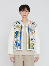 <クルーネックジャケット>リバーシブル ホットワイン