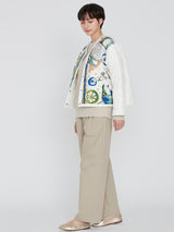 <クルーネックジャケット>リバーシブル ホットワイン