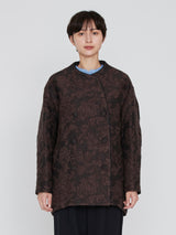 <ジャガードコクーンコート>アラベスク
