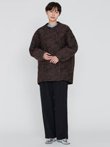 <ジャガードコクーンコート>アラベスク