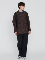 <ジャガードコクーンコート>アラベスク