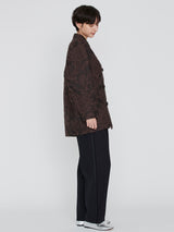 <ジャガードコクーンコート>アラベスク