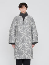 <ジャガードスナップダーツコート>アラベスク