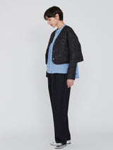 <Quilted Short Jacket> Reversible Mountain