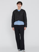 <Quilted Short Jacket> Reversible Mountain