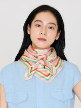 <シルクスカーフ88>ベジ