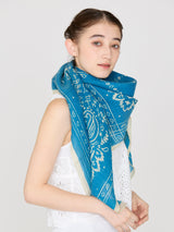 COTTON SILK STOLE 120 / MEADOW BANDANA
