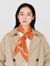 SILK SCARF 88 / GLASS DOME FLOWER