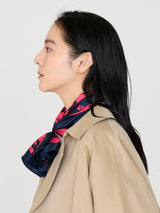 <Silk Scarf 65> Frame Bandana