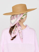 <Silk Scarf 88> Herbal Garden