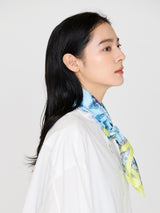 <Silk Scarf 65> Herbal Garden