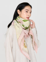 <コットンシルクストール120>ハーバルガーデン