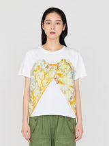 BUSTIER T-SHIRT / COLLAGE JUNGLE FRUIT