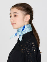 <Silk scarf 65> Glass dome flower