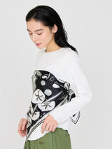 <シルクスカーフ88>ベジ