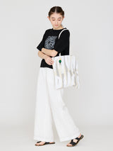 <Printed fabric tote bag> Logo